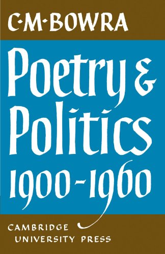 Poetry and Politics 1900 1960