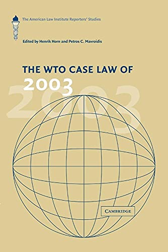 The Wto Case Law of 2003