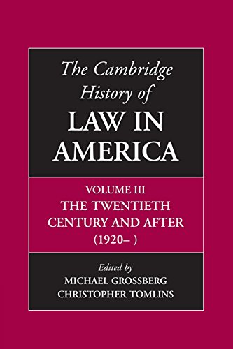 The Cambridge History of Law in America