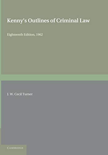 Kenny's Outlines of Criminal Law