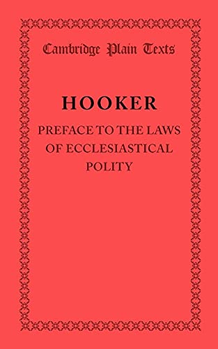 Preface to the Laws of Ecclesiastical Polity