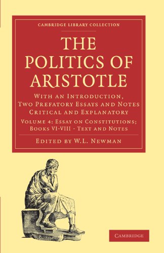 Politics of Aristotle - Volume 4