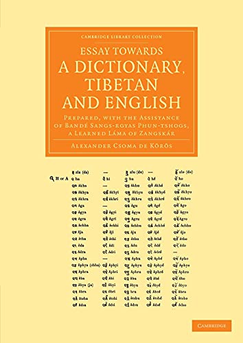 Essay Towards a Dictionary, Tibetan and English