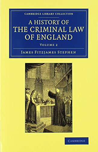 A History of the Criminal Law of England