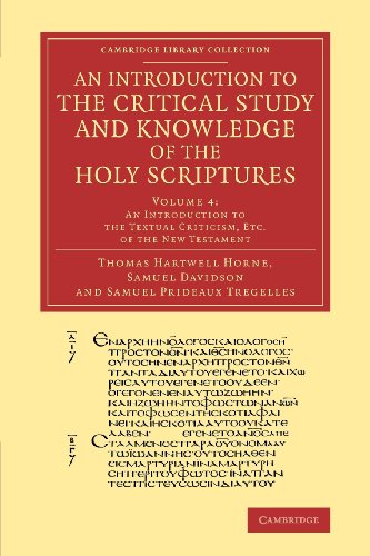 An  Introduction to the Critical Study and Knowledge of the Holy Scriptures