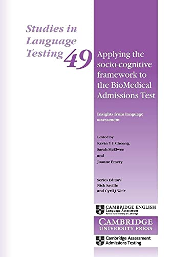 Applying the Socio-Cognitive Framework to the BioMedical Admissions Test Paperback