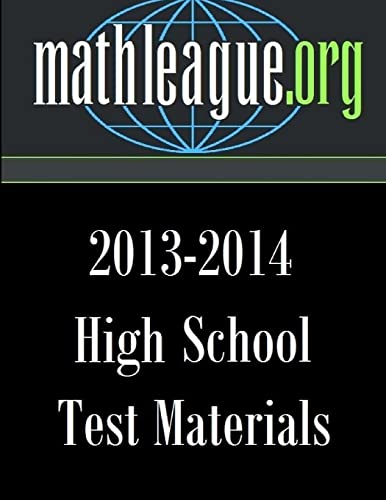 High School Test Materials 2013-2014