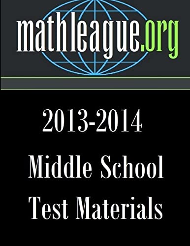 Middle School Test Materials 2013-2014
