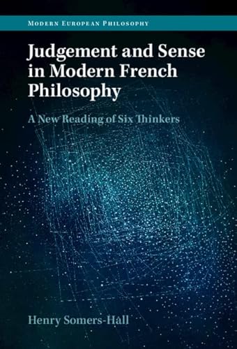Judgement and Sense in Modern French Philosophy