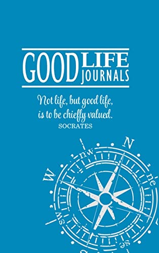 Good Life Journal Hardcover Blue w/ Compass Design