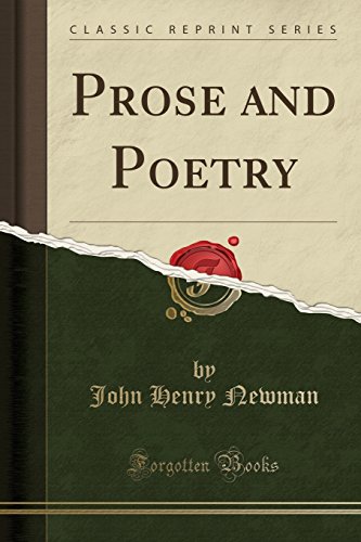 Prose and Poetry (Classic Reprint)
