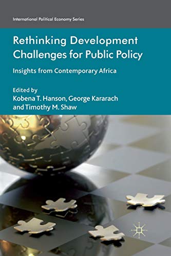 Rethinking Development Challenges for Public Policy