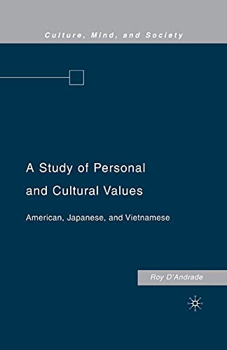 A Study of Personal and Cultural Values