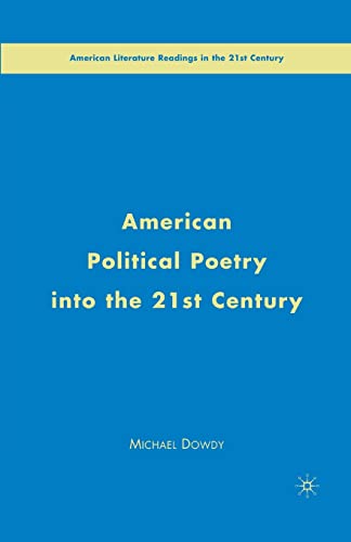American Political Poetry in the 21st Century