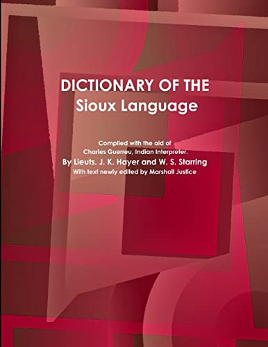 Dictionary of the Sioux Language