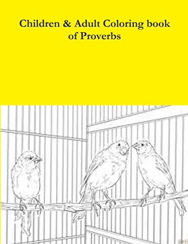 Children & Adult Coloring book of Proverbs