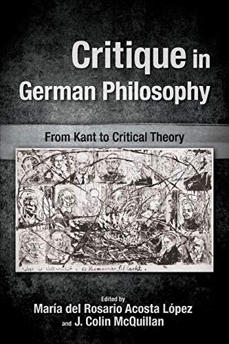 Critique in German Philosophy