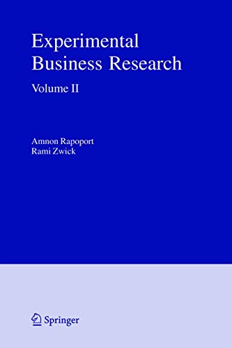 Experimental Business Research