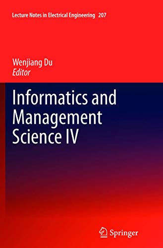 Informatics and Management Science IV