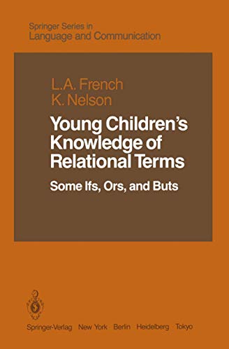 Young Children's Knowledge of Relational Terms