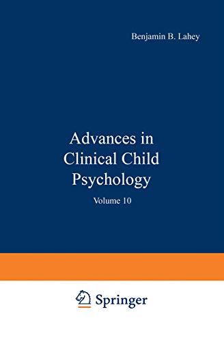 Advances in Clinical Child Psychology