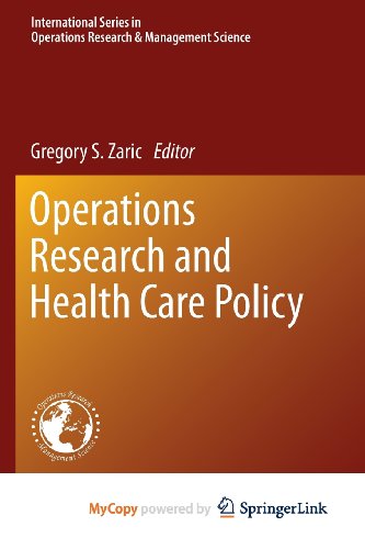 Operations Research and Health Care Policy