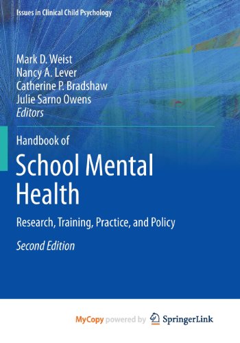 Handbook of School Mental Health