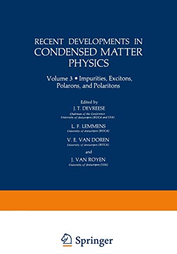Recent Developments in Condensed Matter Physics