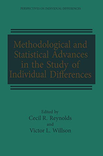 Methodological and Statistical Advances in the Study of Individual Differences