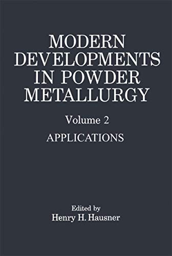 Modern Developments in Powder Metallurgy