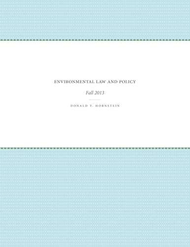 Environmental Law and Policy