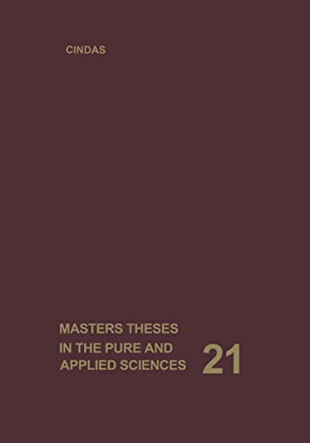 Masters Theses in the Pure and Applied Sciences