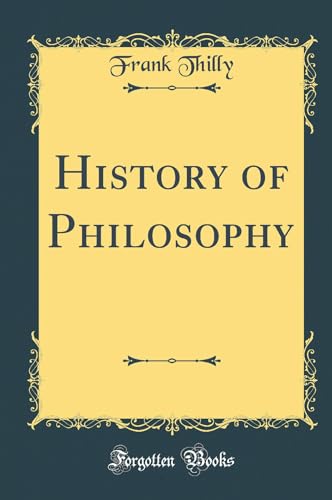 History of Philosophy (Classic Reprint)