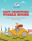 Easy Crossword Puzzle Books | Large Print Books for Travels (with 81 puzzles!)