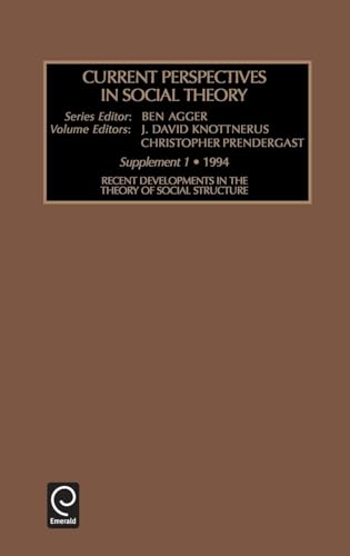 Recent Developments in the Theory of Social Structure