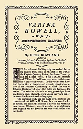 Varina Howell, Wife of Jefferson Davis