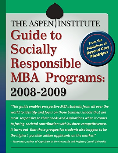 The Aspen Institute Guide to Socially Responsible MBA Programs