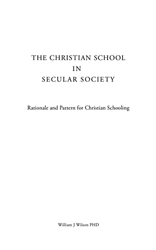 The Christian School in Secular Society