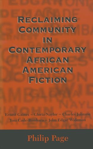 Reclaiming Community in Contemporary African American Fiction