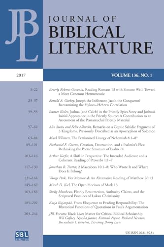Journal of Biblical Literature 136.1 (2017)