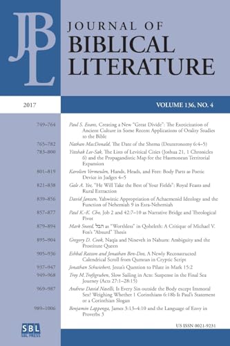 Journal of Biblical Literature 136.4 (2017)