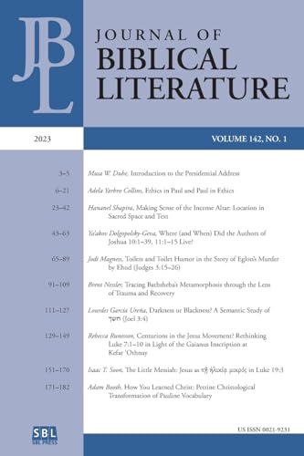 Journal of Biblical Literature 142.1 (2023)