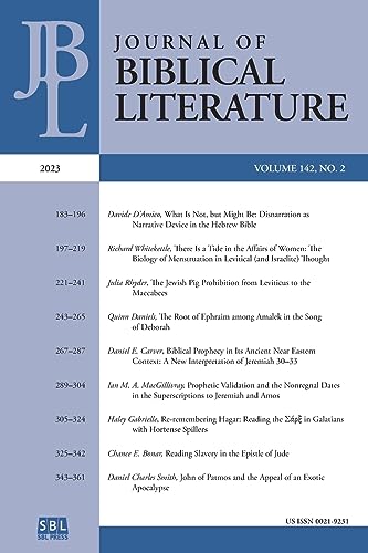 Journal of Biblical Literature 142.2 (2023)