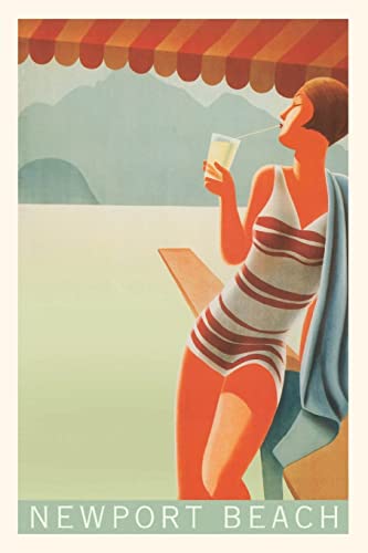 Vintage Journal Newport Beach Travel Poster