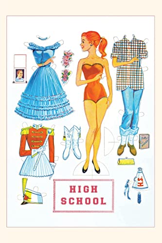 Vintage Journal High School Paper Doll