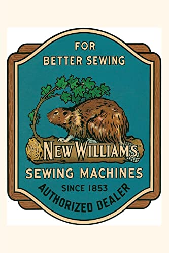 Vintage Journal Sewing Machine Ad with Beaver