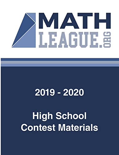 2019-2020 High School Contest Materials