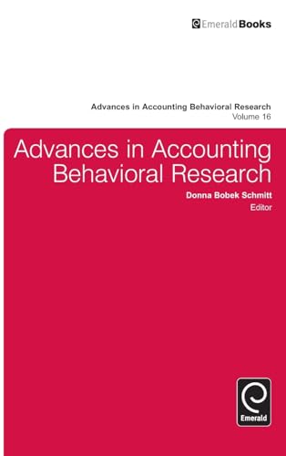 Advances in Accounting Behavioral Research