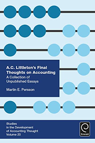 A. C. Littleton's Final Thoughts on Accounting