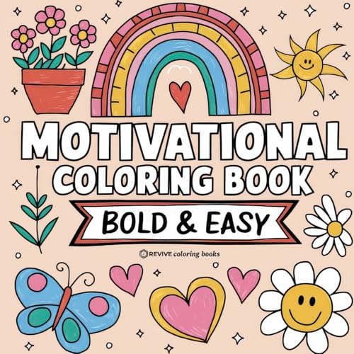 Bold & Easy Motivational Coloring Book